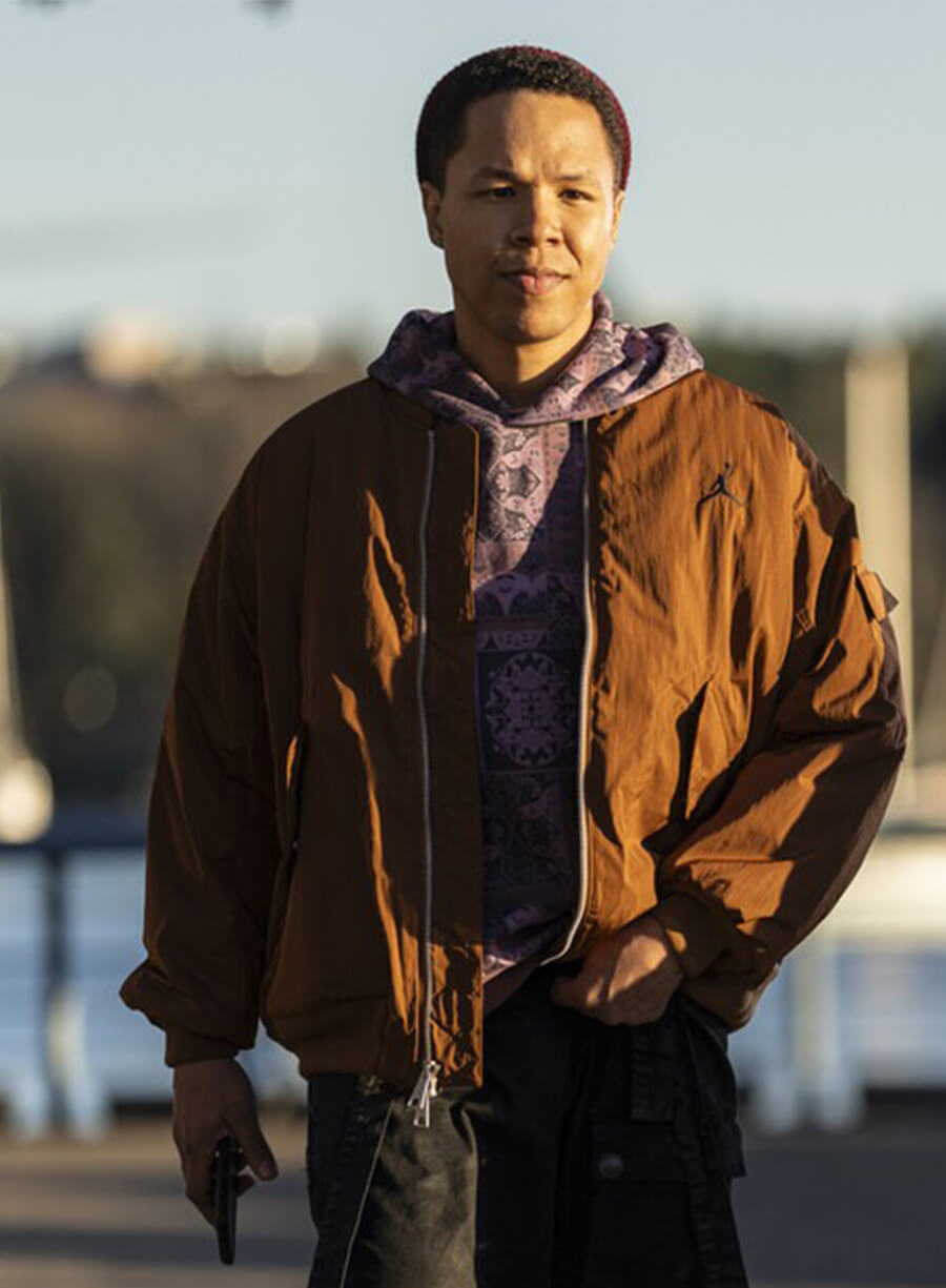 Eric Graise Tracker S01 Bob Exley Brown Jacket 
