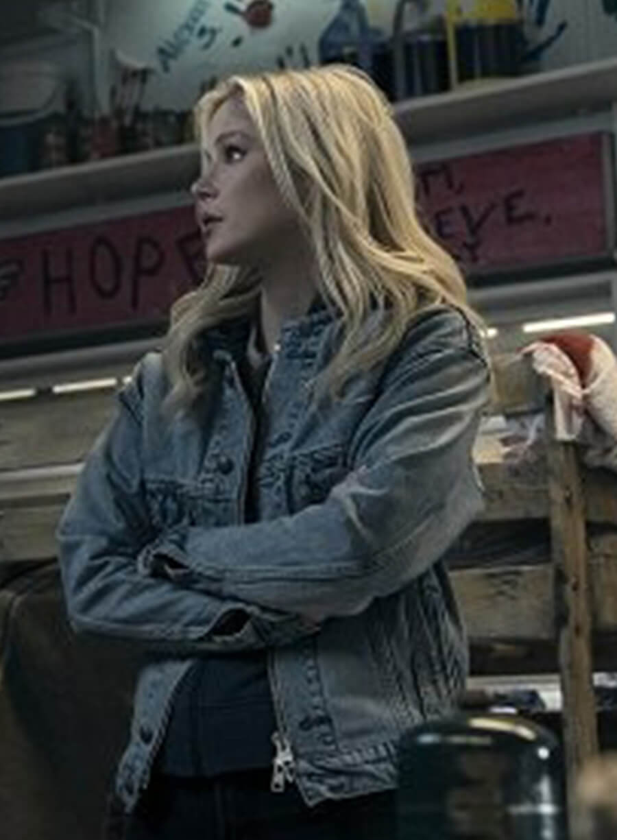 Erin Moriarty The Boys S05 Annie January Blue Denim Jacket