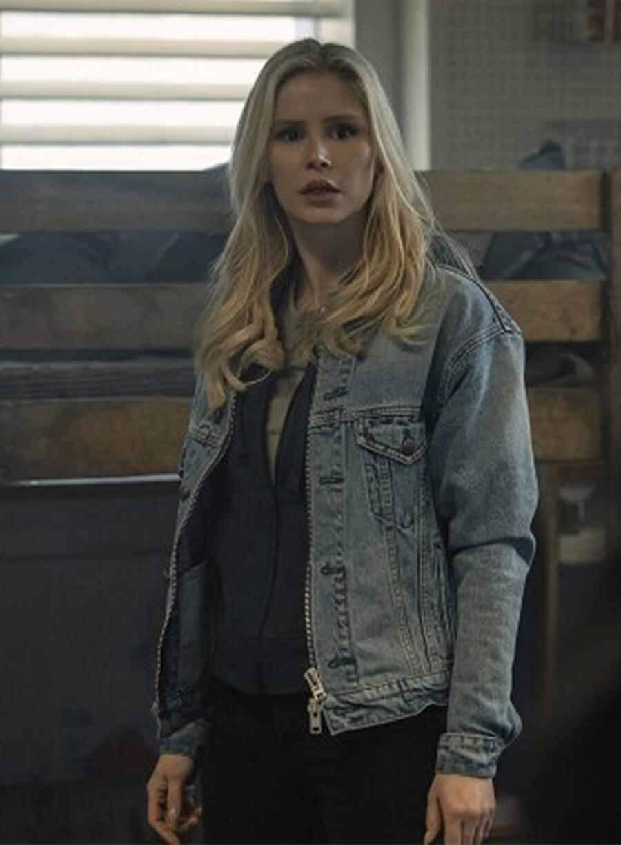 Erin Moriarty The Boys S05 Annie January Blue Denim Jacket