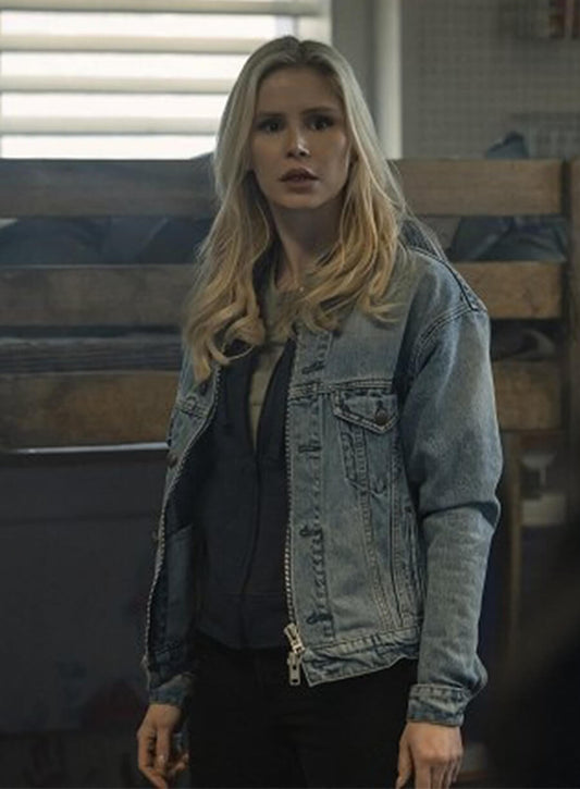 Erin Moriarty The Boys S05 Annie January Blue Denim Jacket