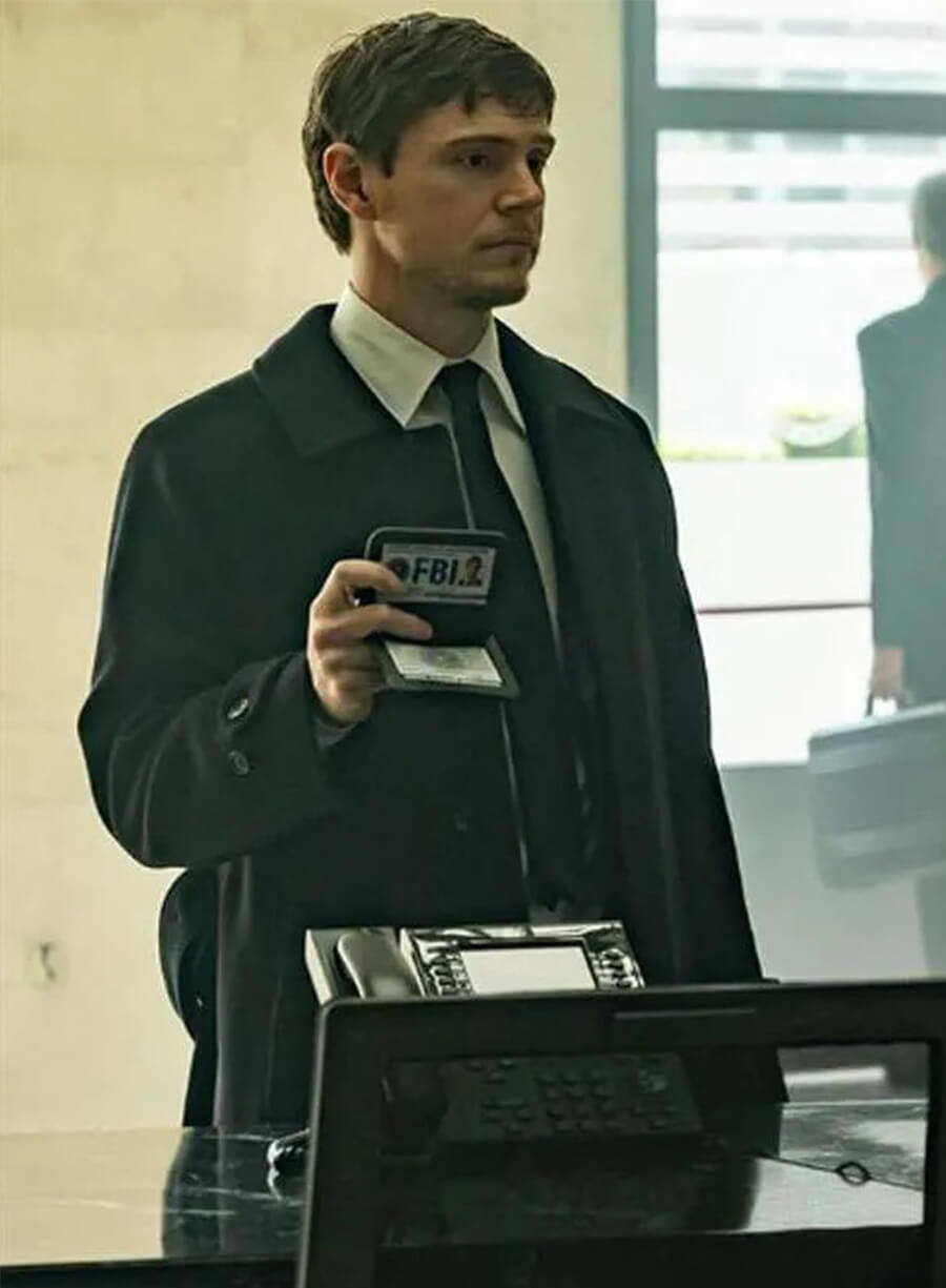Evan Peters The Beauty 2026 Cooper Madsen Black Coat