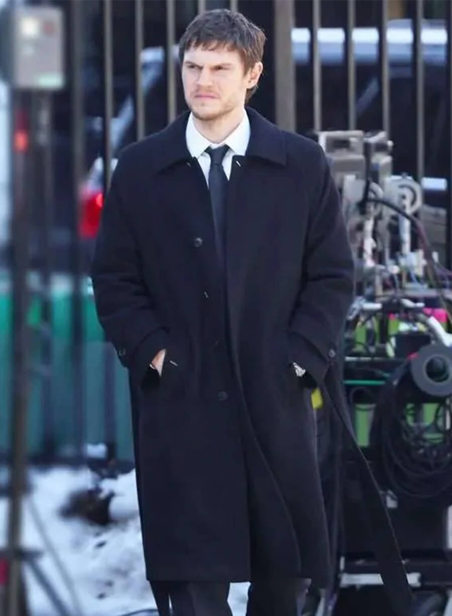 Evan Peters The Beauty 2026 Cooper Madsen Black Coat