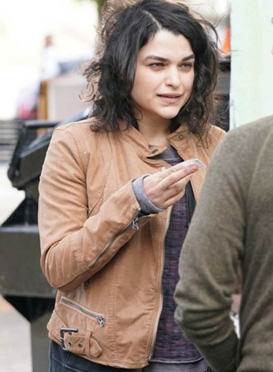 Eve Harlow The Rookie Bianca Windle Brown Leather Jacket 