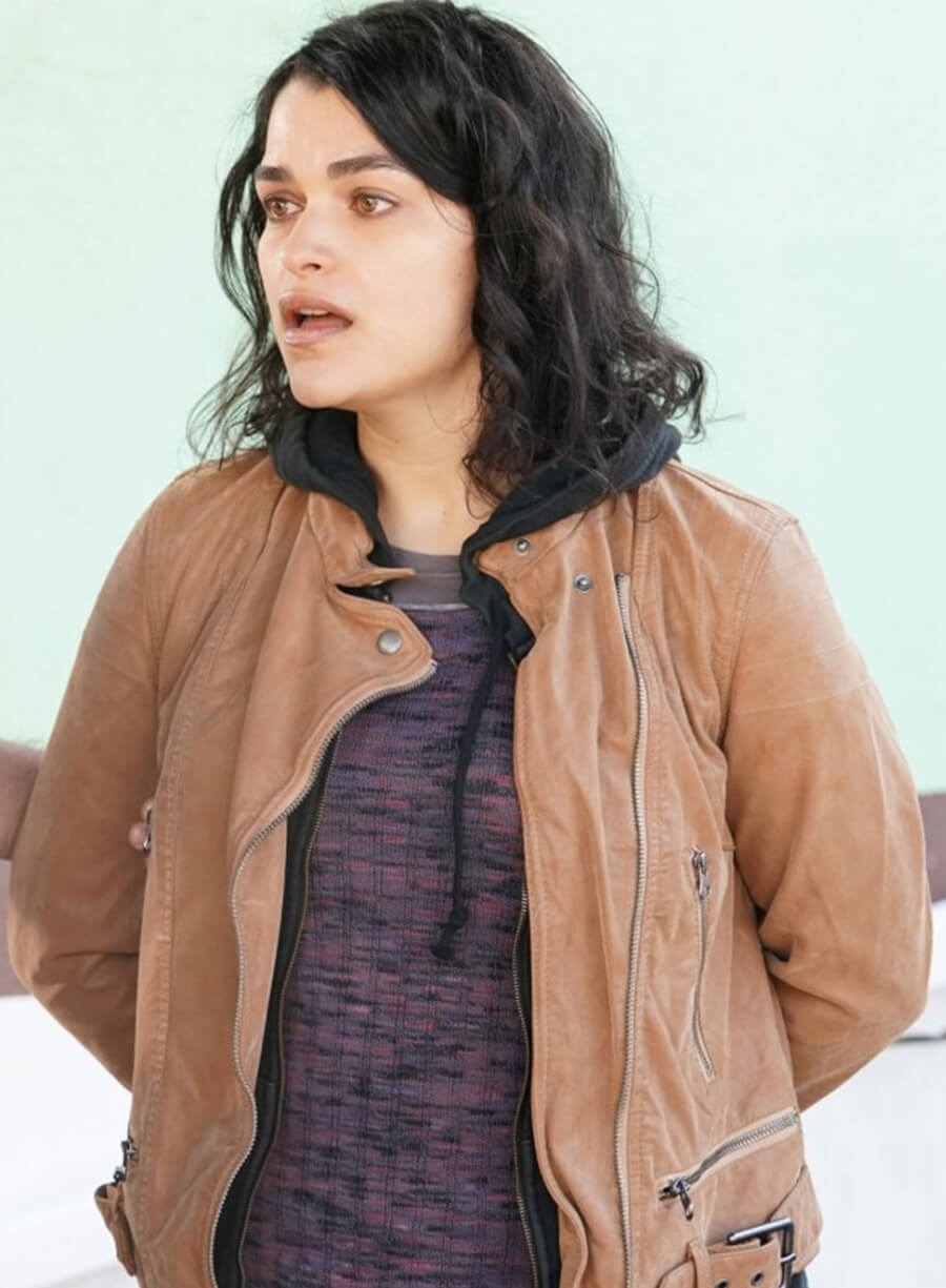 Eve Harlow The Rookie Bianca Windle Brown Leather Jacket 