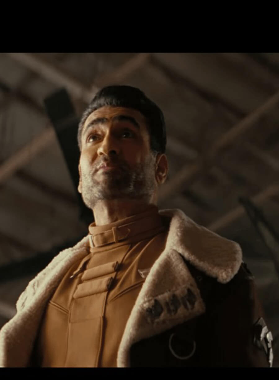 Fallout S02 Xander Harkness Fur Shearling Brown Coat