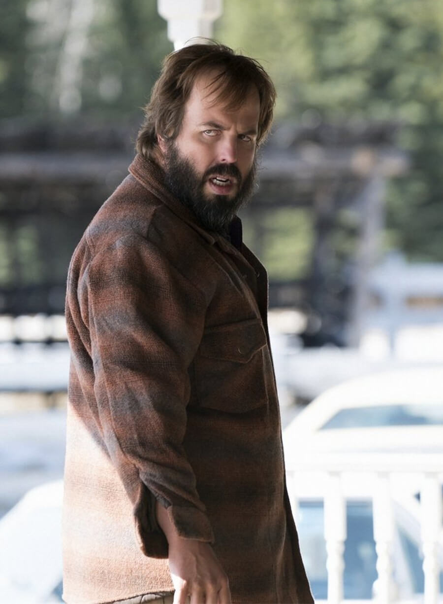 Fargo 2014 Bear Gerhardt Brown Plaid Jacket 