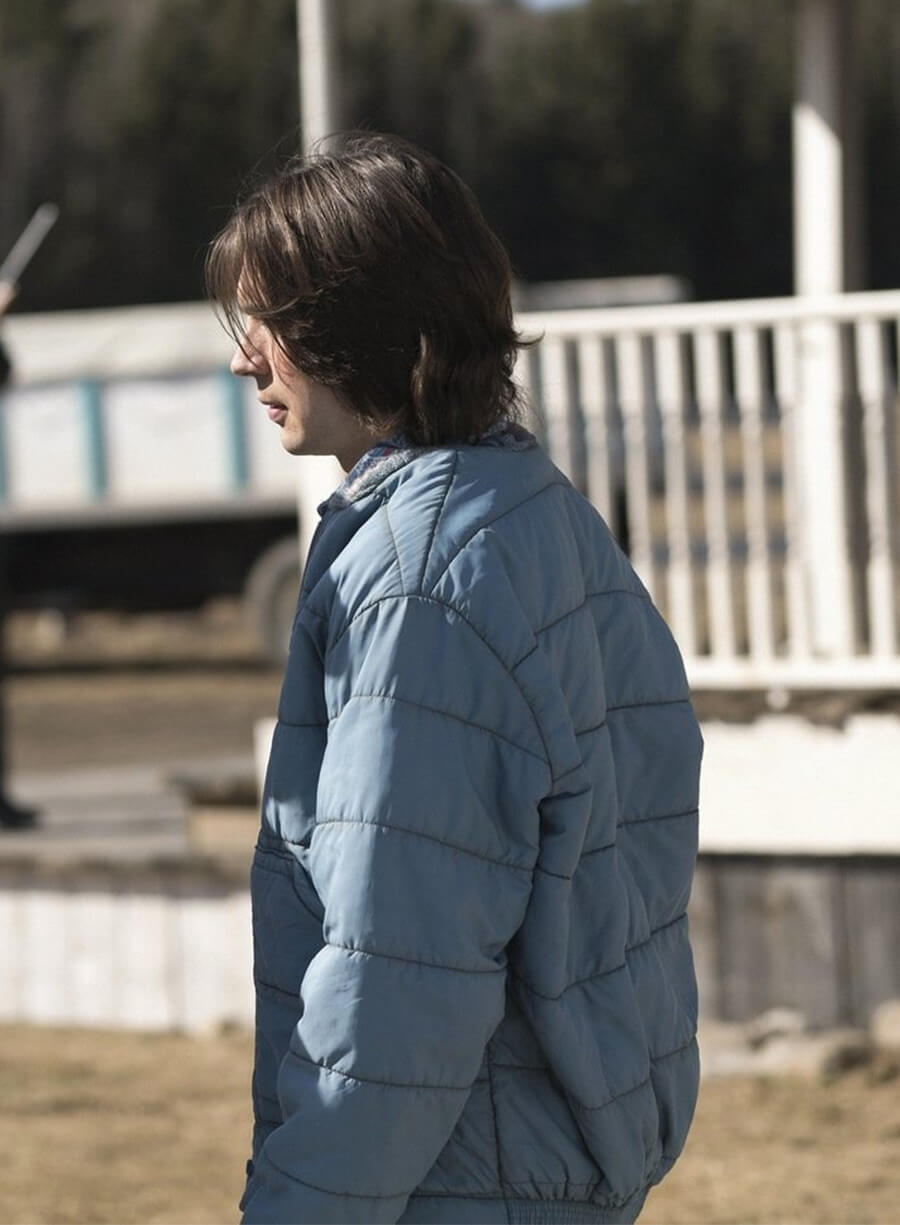 Fargo 2014 Charlie Gerhardt Blue Quilted Jacket