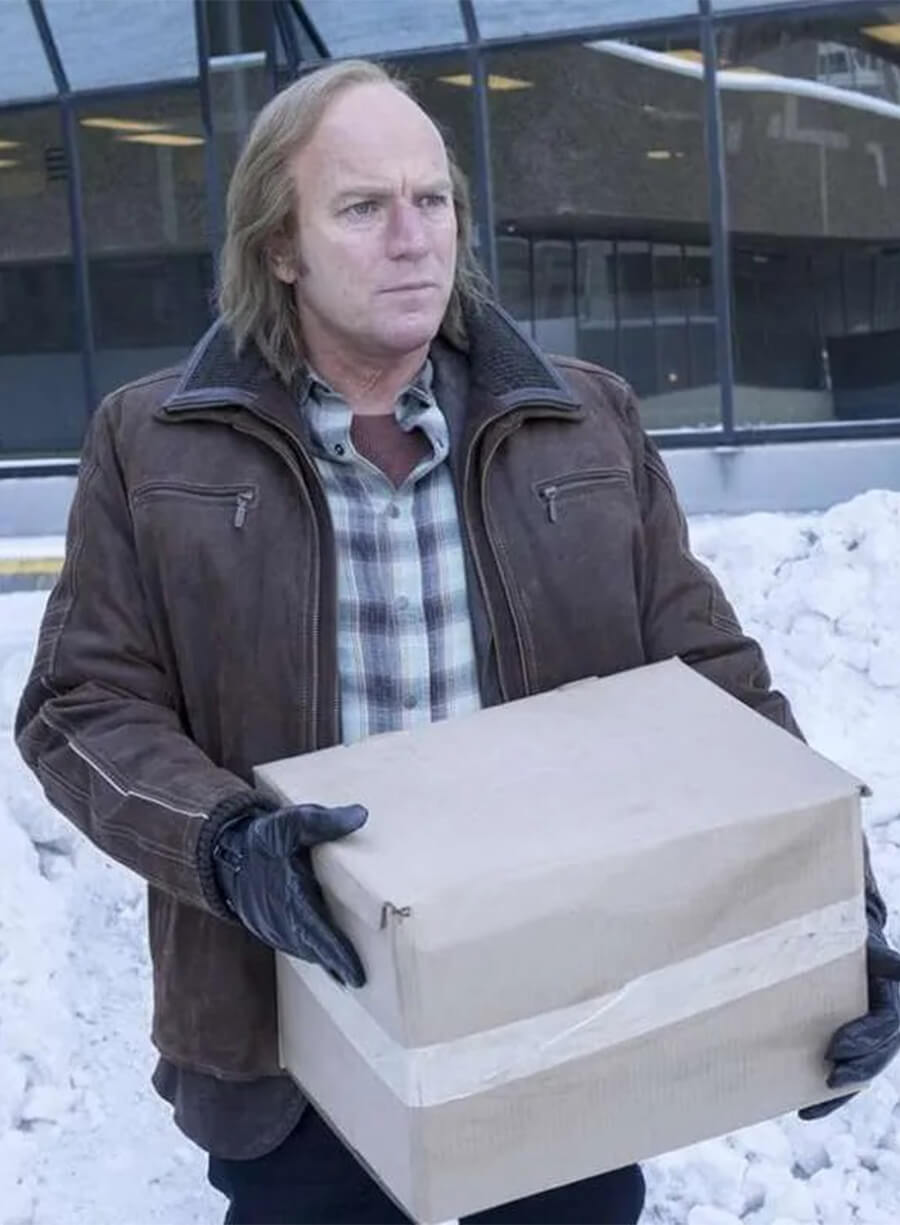 Fargo 2014 Emmit Stussy Brown Leather Jacket