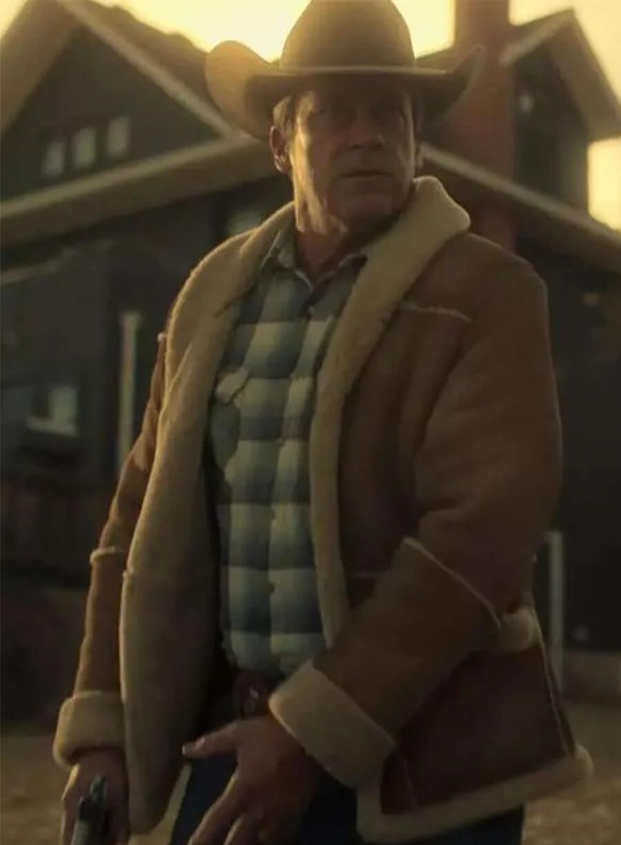 Fargo 2014 S05 Roy Tillman Brown Shearling Suede Jacket