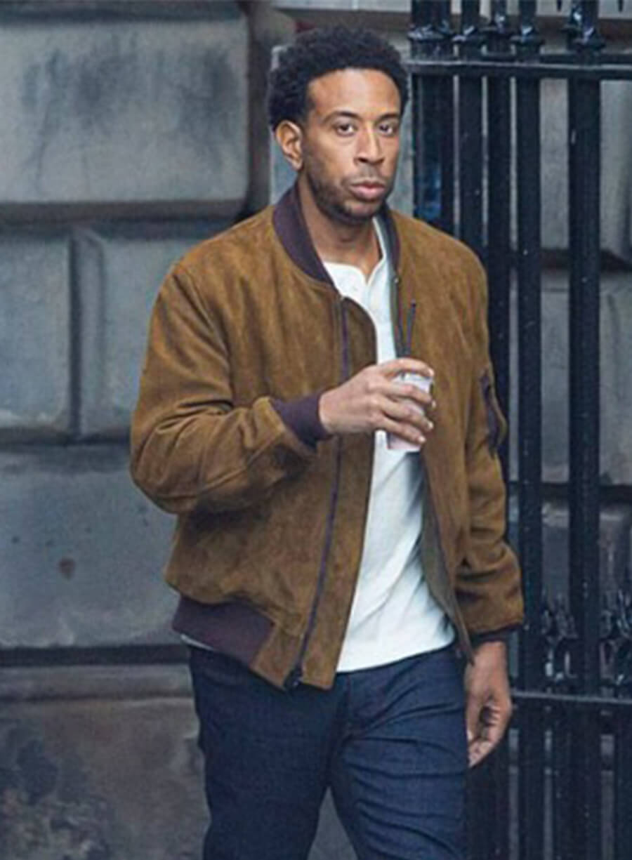  Fast and Furious 9 Ludacris Tej Parker Brown Suede Jacket 
