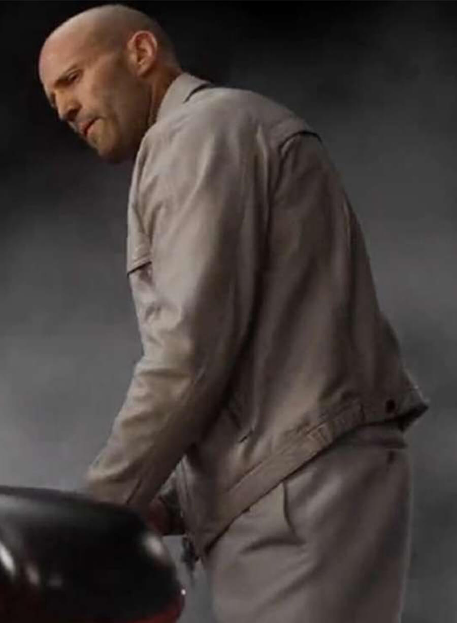 Fast X Jason Statham Dante Reyes Beige Leather Jacket