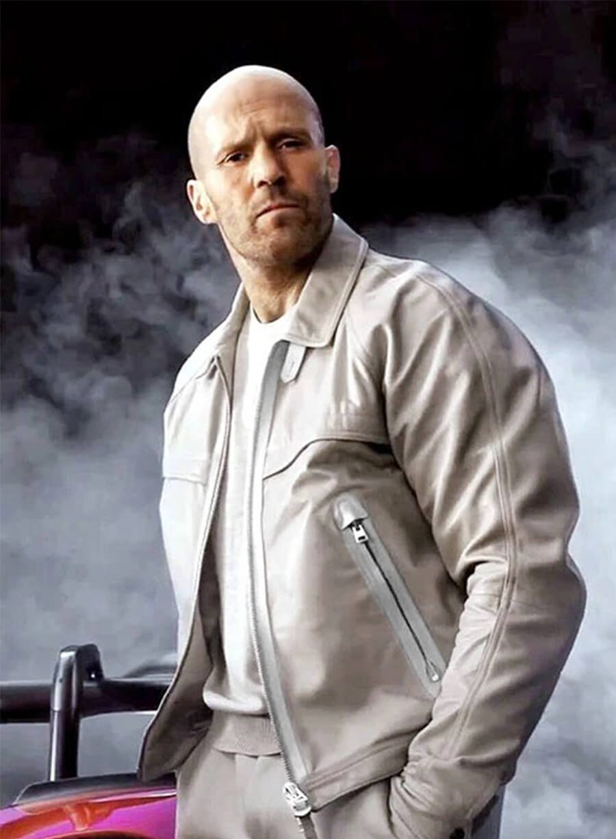 Fast X Jason Statham Dante Reyes Beige Leather Jacket