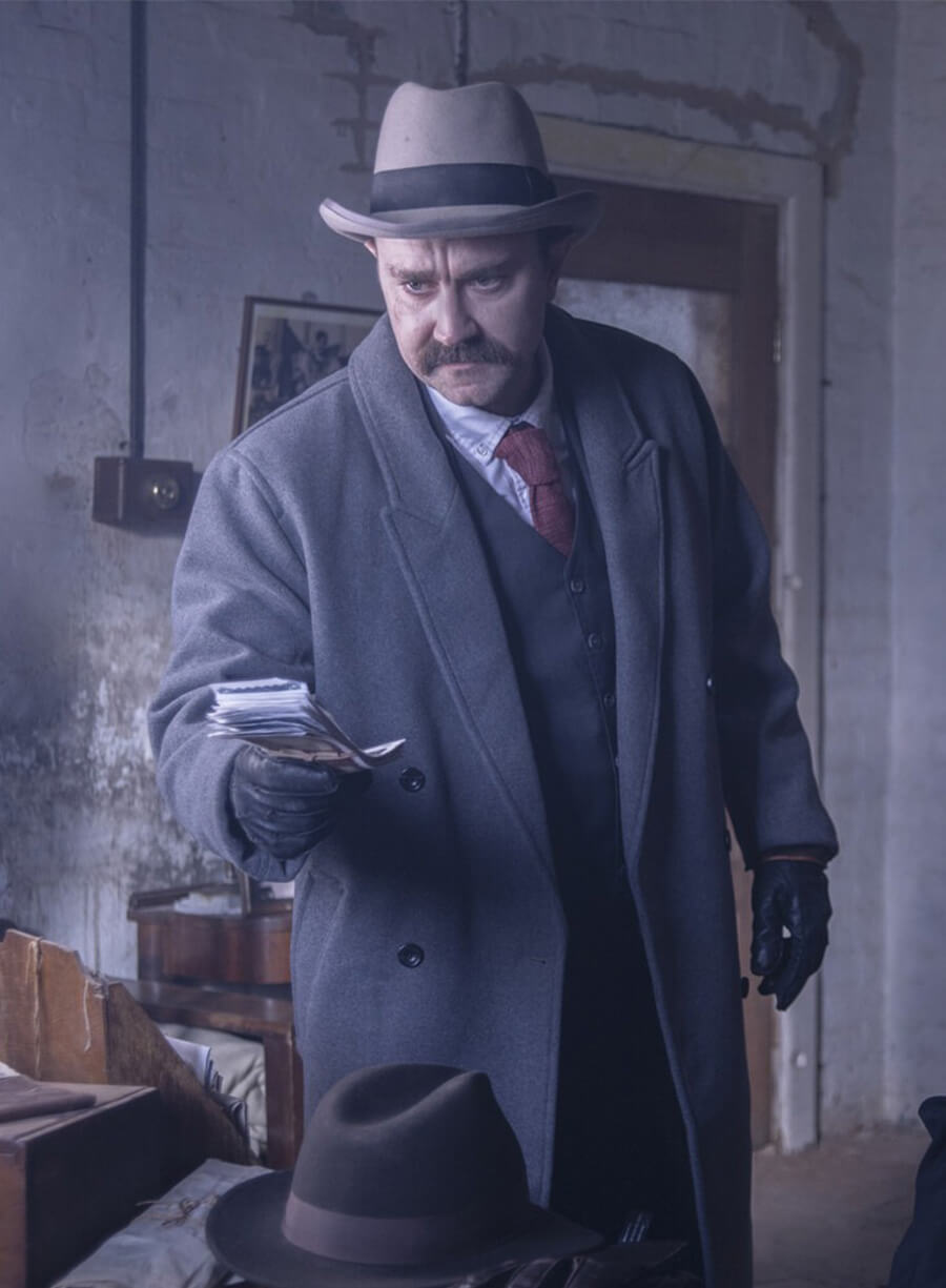 Fear Below 2025 Josh McConville Janusz Wojcik Grey Coat