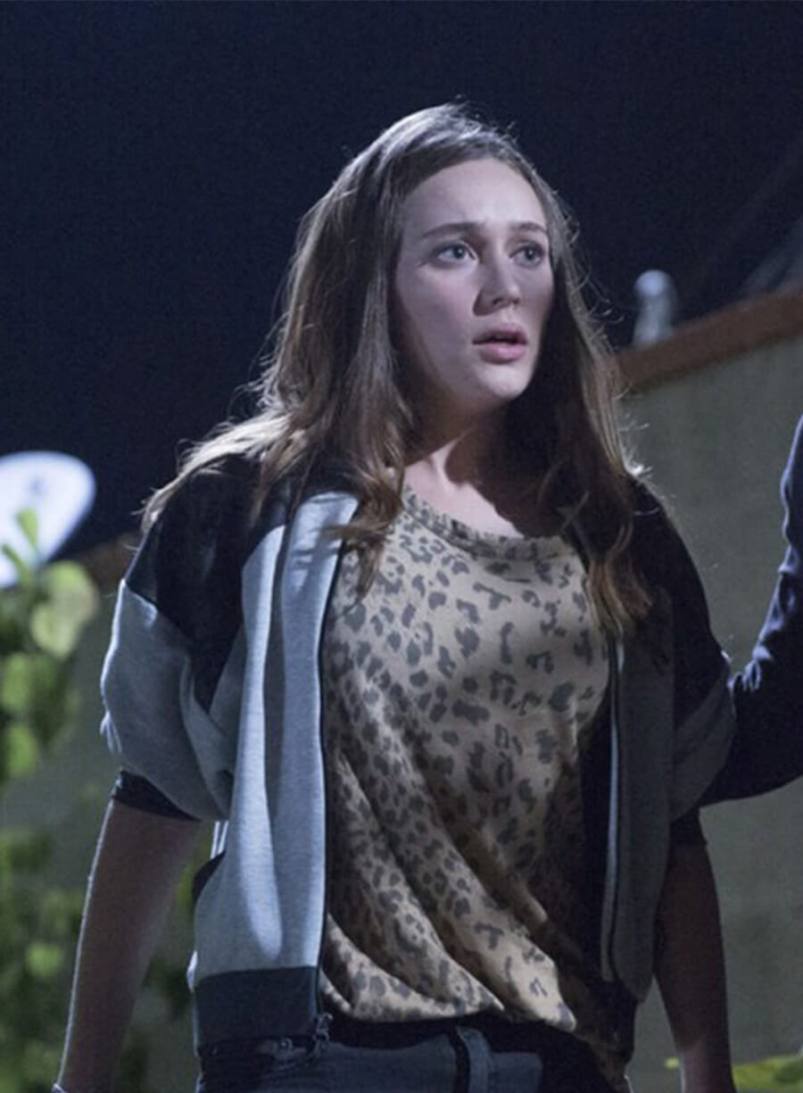 Fear the Walking Dead Alicia Clark Black and White Jacket