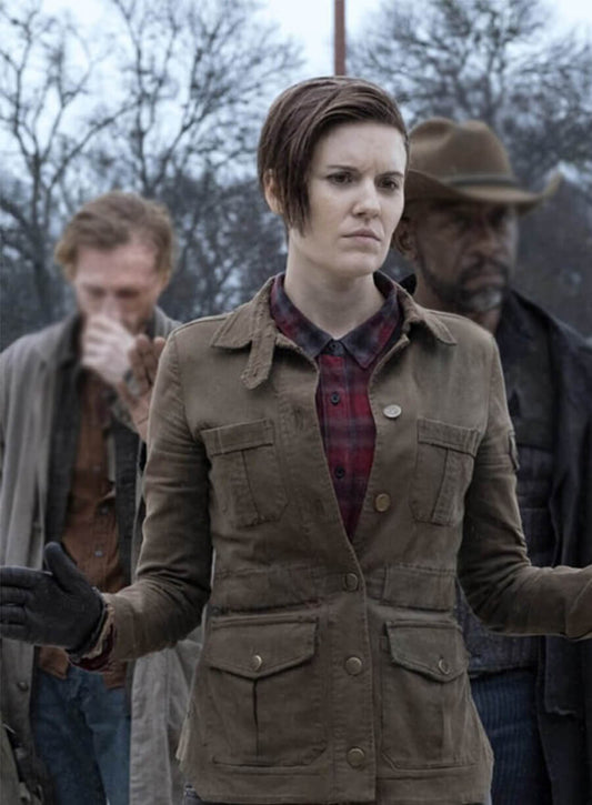 Fear the Walking Dead Althea Maggie Grace Brown Jacket