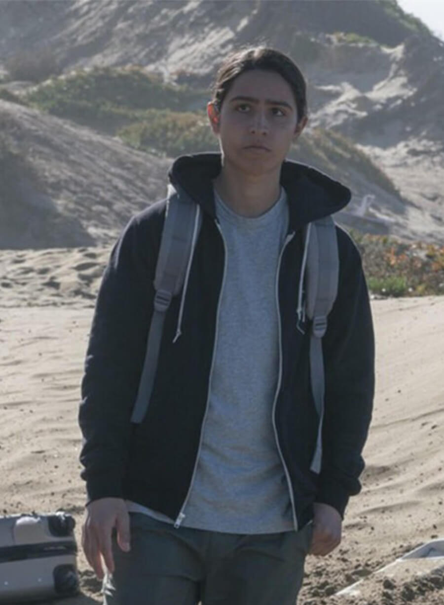 Fear the Walking Dead Chris Manawa Black Zipper Hoodie Jacket