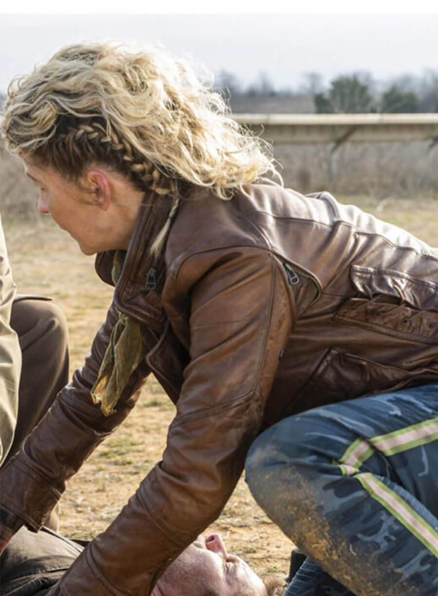 Fear the Walking Dead June Dorie Brown Leather Jacket