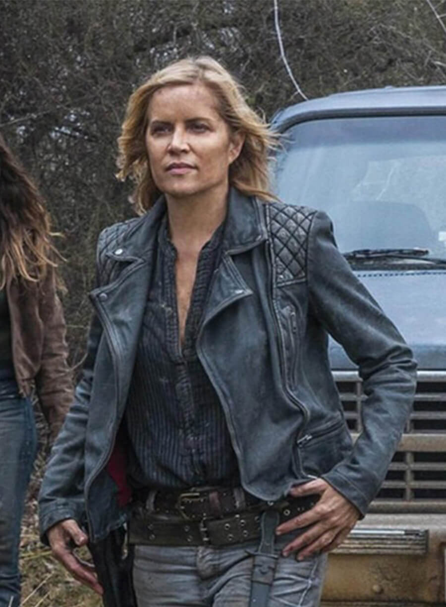 Fear the Walking Dead Madison Clark Biker Leather Jacket