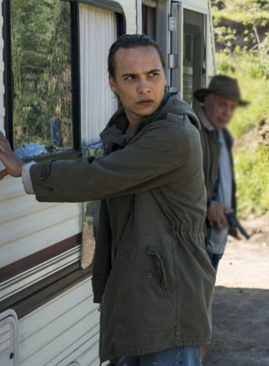 Fear the Walking Dead Military Nick Clark Green Jacket