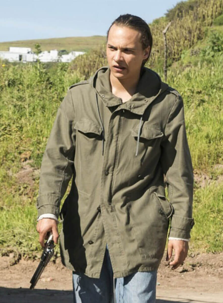 Fear the Walking Dead Military Nick Clark Green Jacket