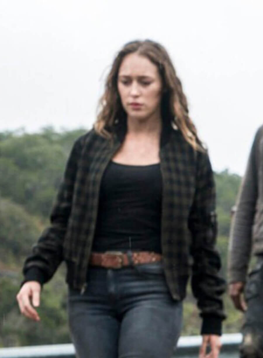 Fear the Walking Dead S04 Alicia Clark Plaid Jacket