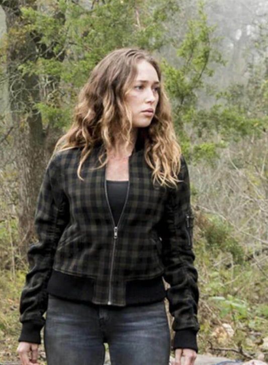 Fear the Walking Dead S04 Alicia Clark Plaid Jacket