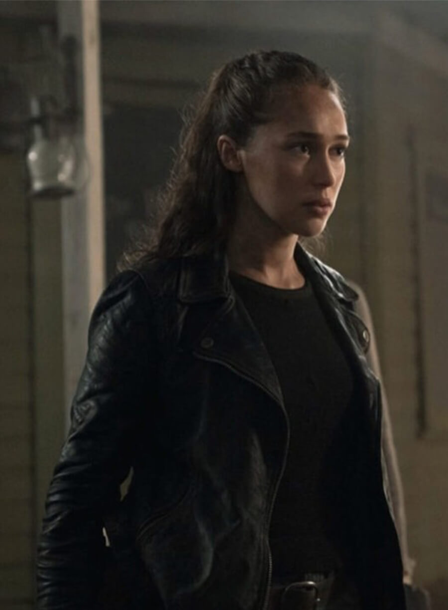 Fear the Walking Dead Season 5 Alicia Clark Black Leather Jacket