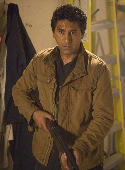 Fear the Walking Dead Travis Manawa Brown Cotton Jacket
