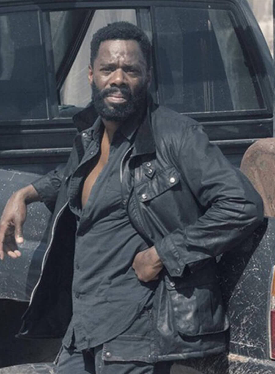 Fear the Walking Dead  Victor Strand Black Leather Jacket