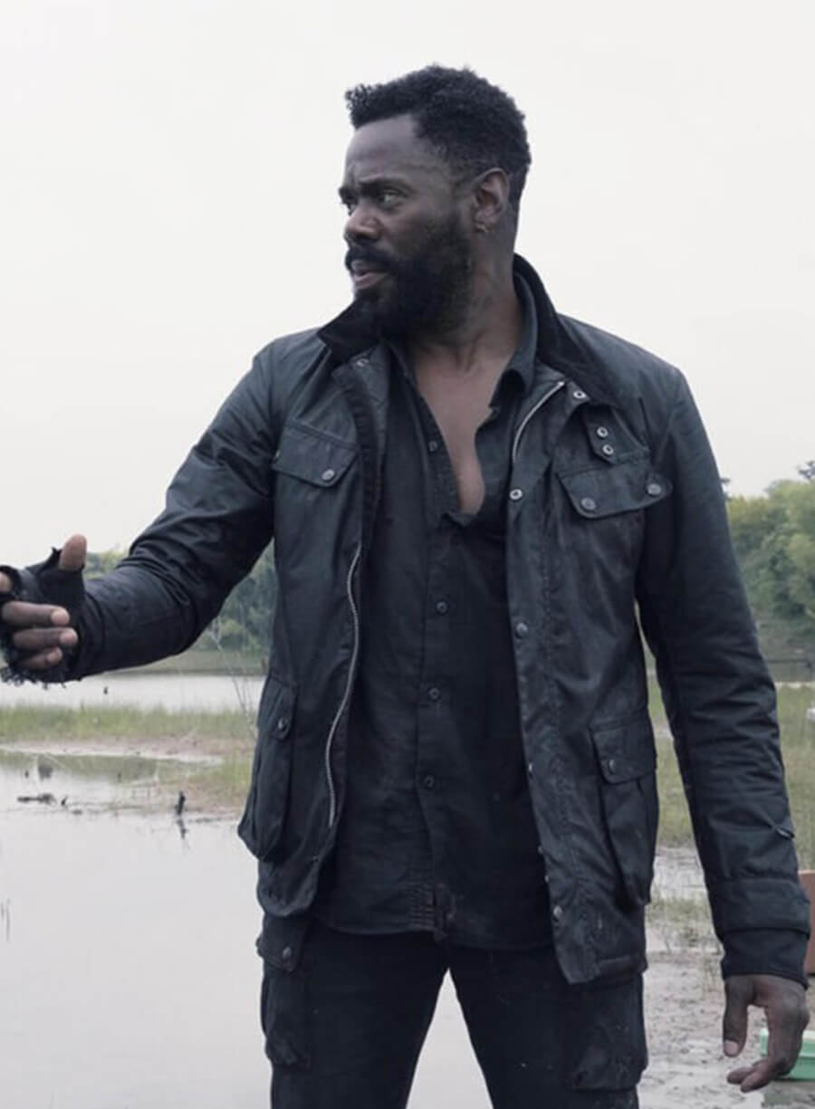 Fear the Walking Dead  Victor Strand Black Leather Jacket