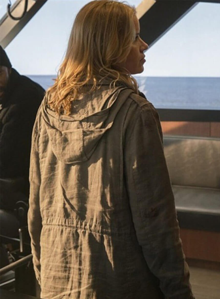 Fear the Walking Madison Clark Grey Hooded Jacket