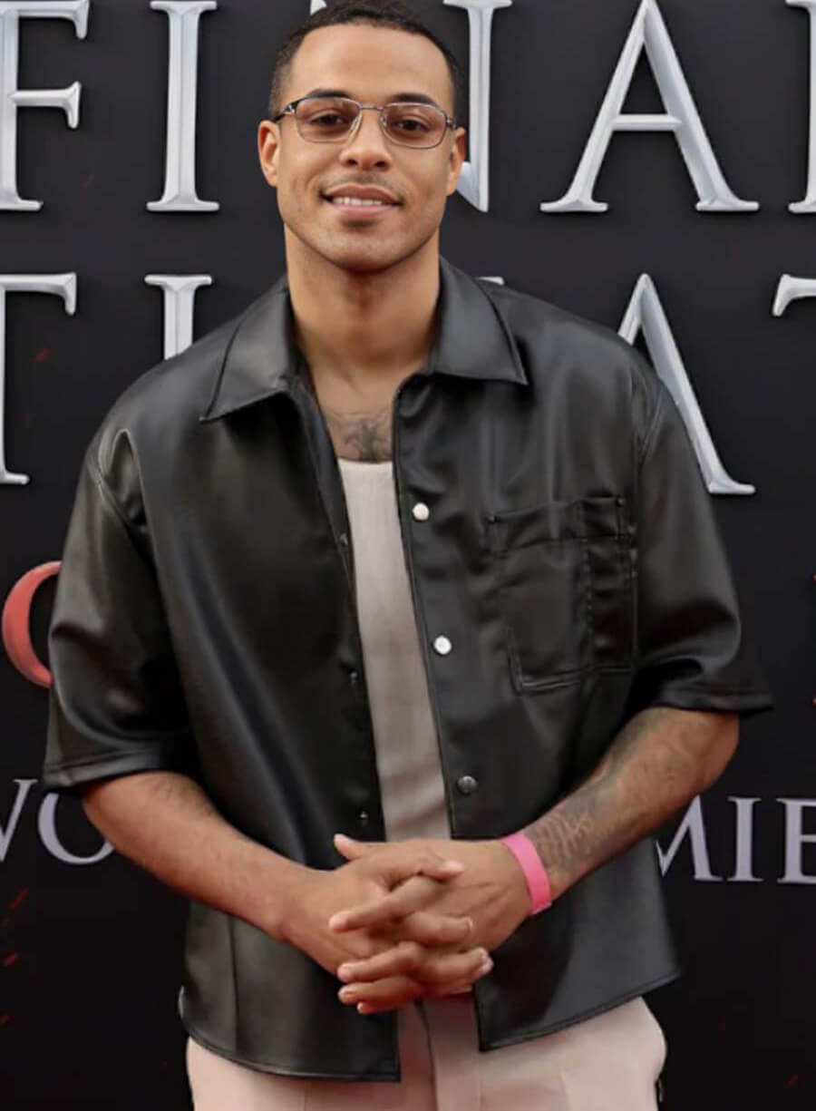 Final Destination Bloodlines Event Grant Ellis Black Leather Shirt
