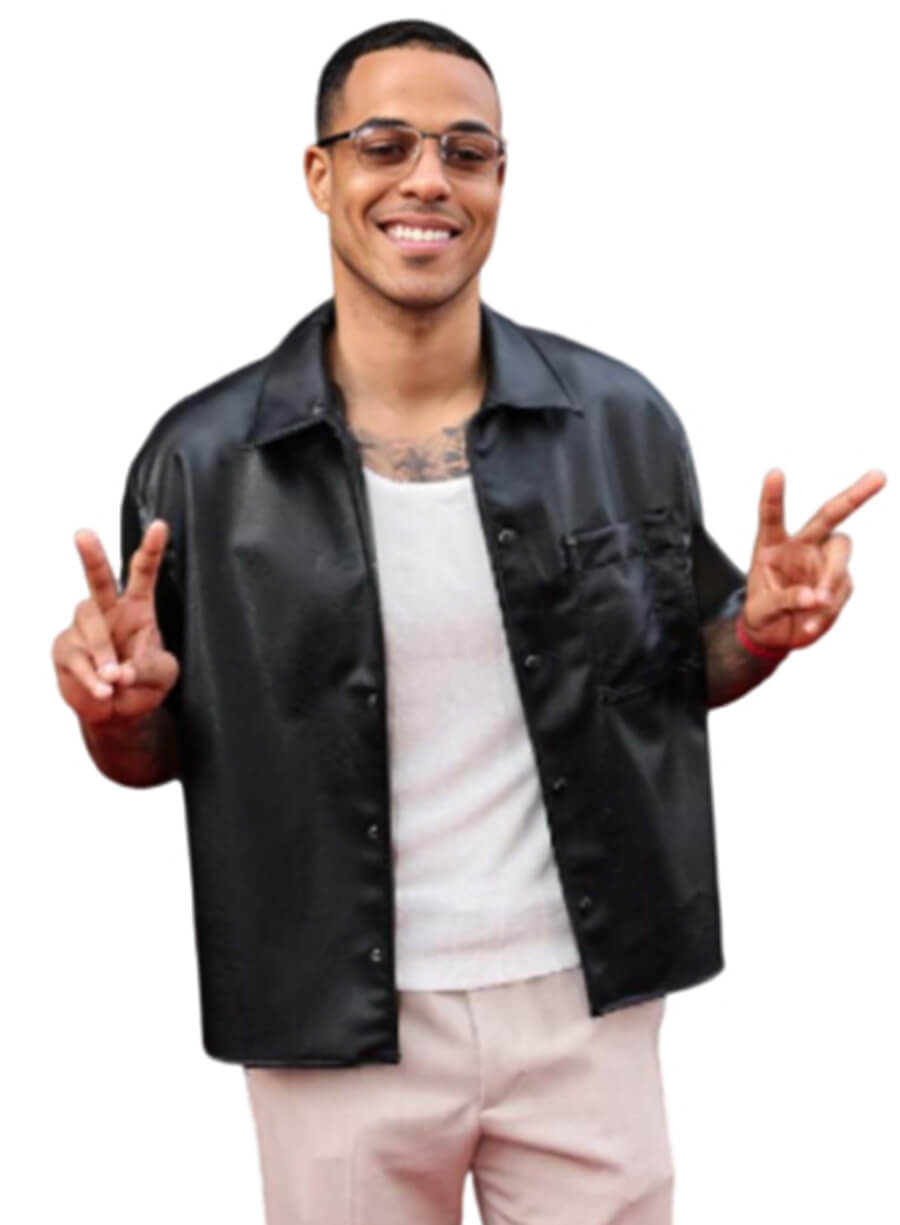 Final Destination Bloodlines Event Grant Ellis Black Leather Shirt