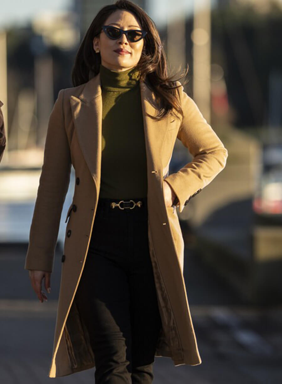 Fiona Rene Tracker S01 Reenie Brown Wool Coat