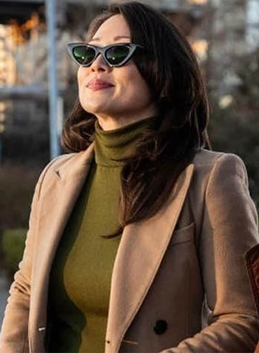 Fiona Rene Tracker S01 Reenie Brown Wool Coat