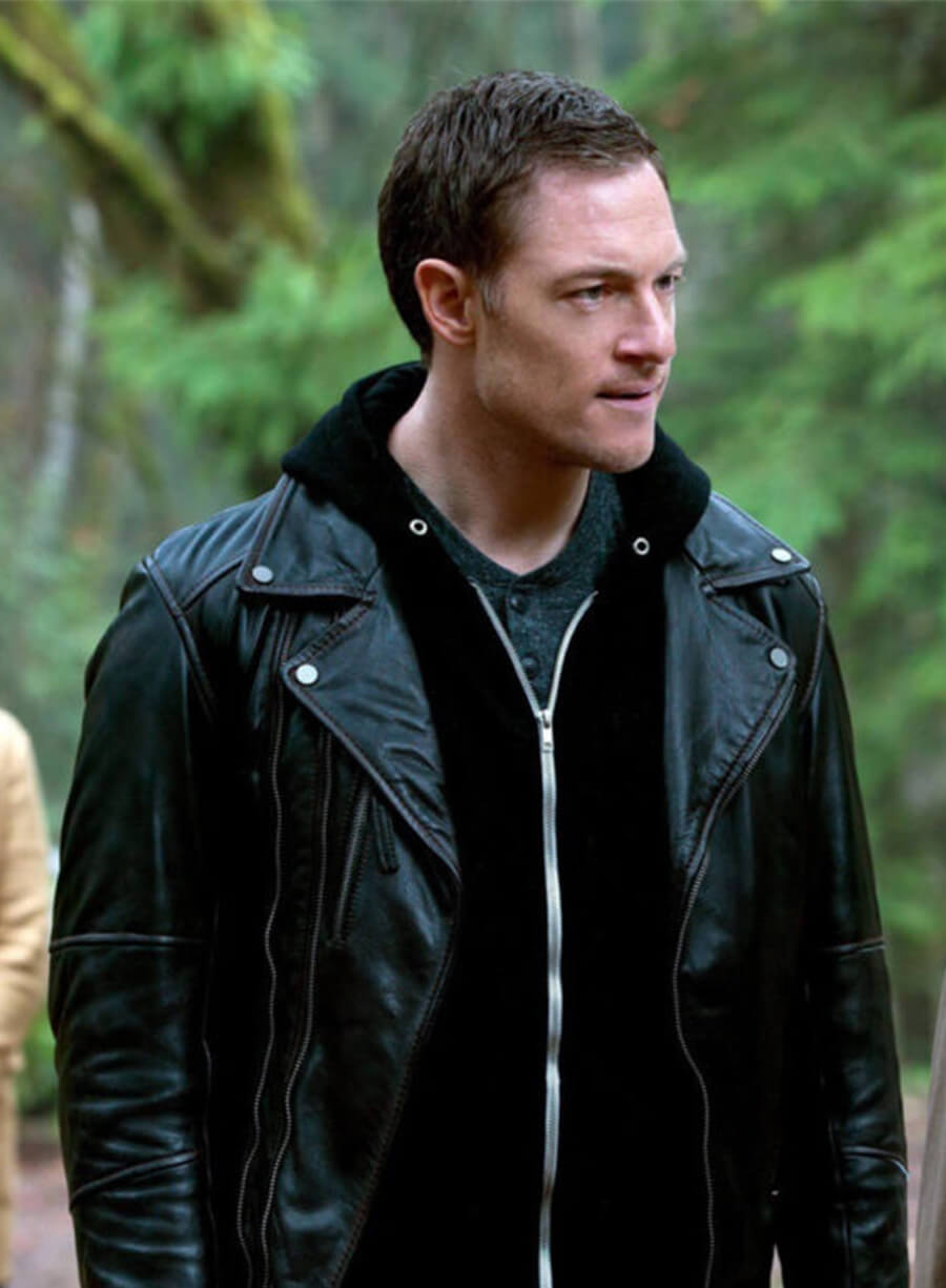 Gadreel Supernatural Black Biker Leather Jacket