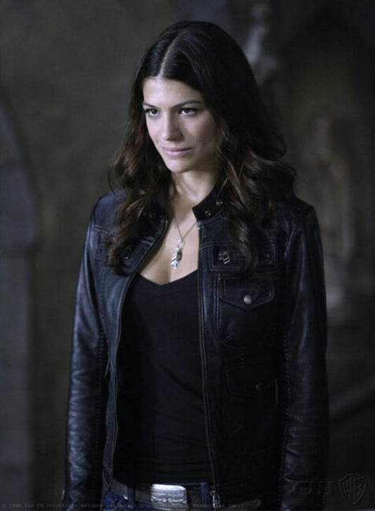 Genevieve Padalecki Supernatural Ruby Black Leather Jacket
