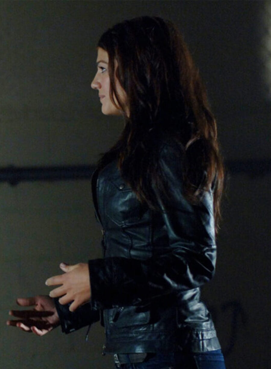 Genevieve Padalecki Supernatural Ruby Leather Jacket