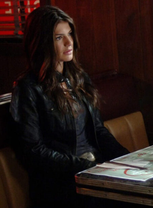 Genevieve Padalecki Supernatural Ruby Leather Jacket