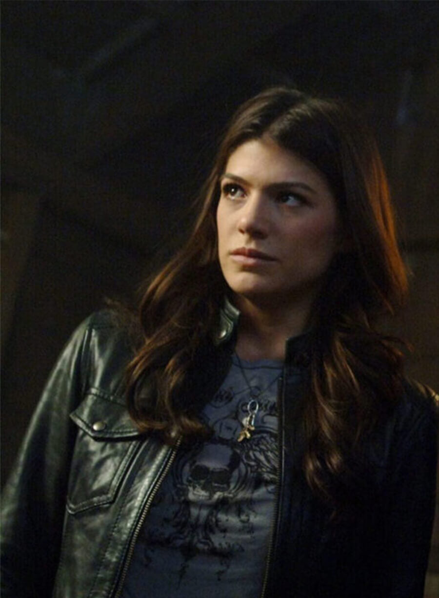 Genevieve Padalecki Supernatural Ruby Leather Jacket