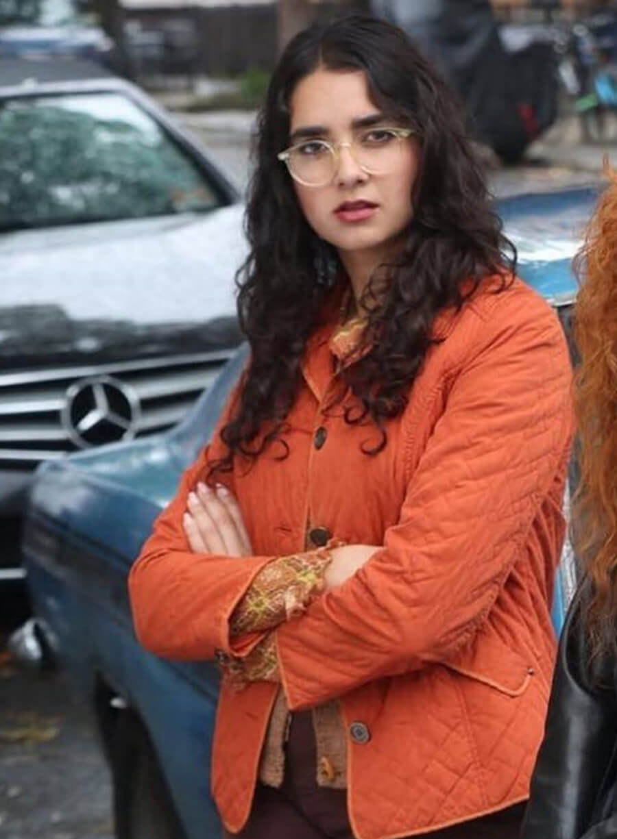 Poker Face Jenny Singh Orange Jacket