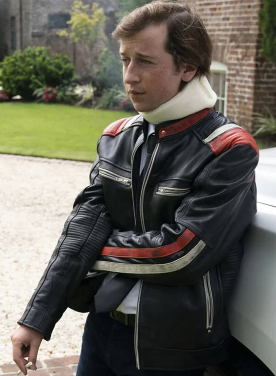 Gideon Gemstone The Righteous Gemstones Biker Leather Jacket