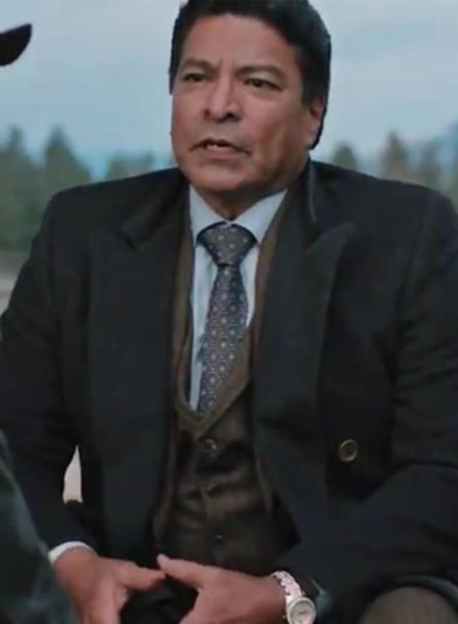  Gil Birmingham Yellowstone Season 5 Thomas Rainwater Black Blazer