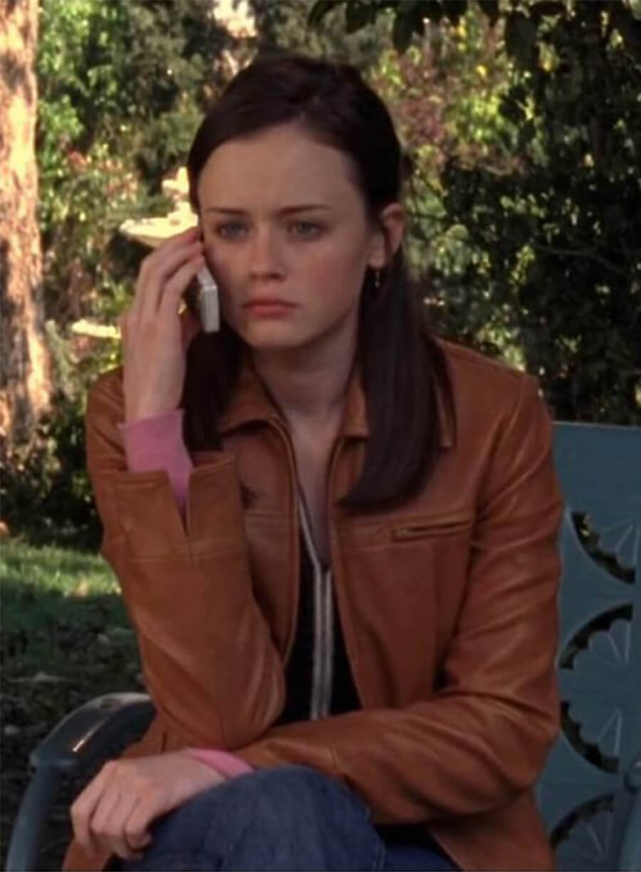 Gilmore Girls Alexis Bledel Rory Gilmore Brown Leather Jacket