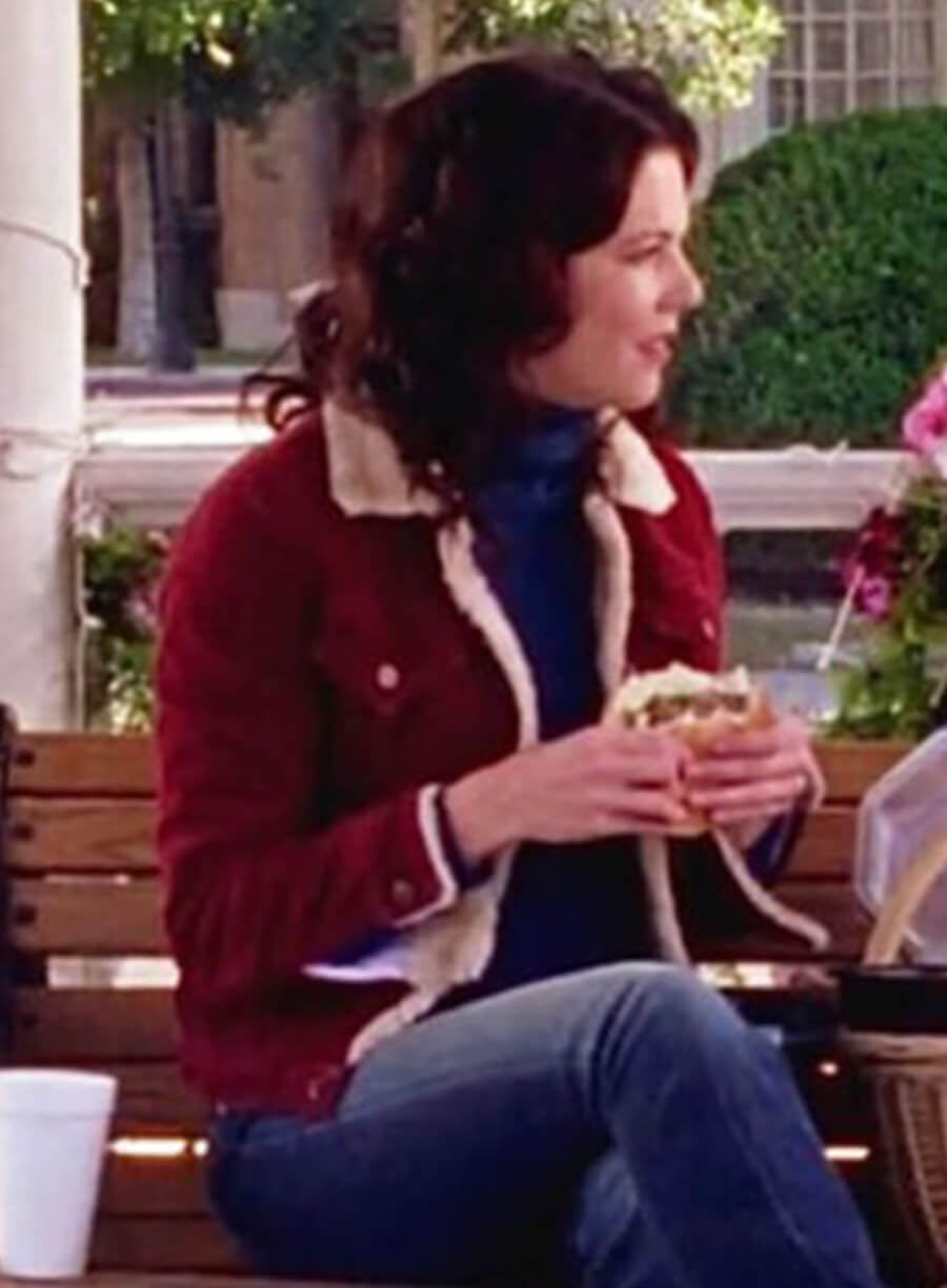 Gilmore Girls  Lorelai Gilmore Red Fur Jacket