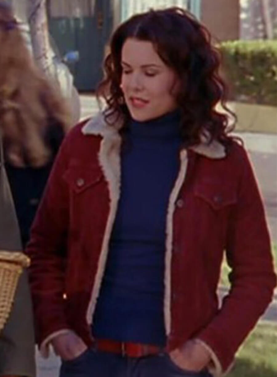 Gilmore Girls  Lorelai Gilmore Red Fur Jacket