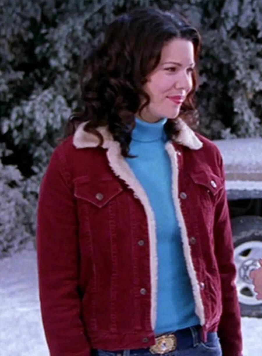 Gilmore Girls  Lorelai Gilmore Red Fur Jacket