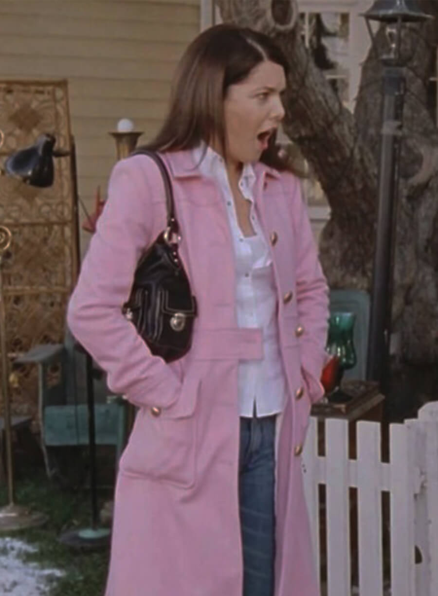 Gilmore Girls Lorelai Gilmore Wool Pink Coat