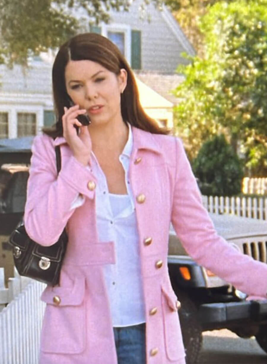 Gilmore Girls Lorelai Gilmore Wool Pink Coat