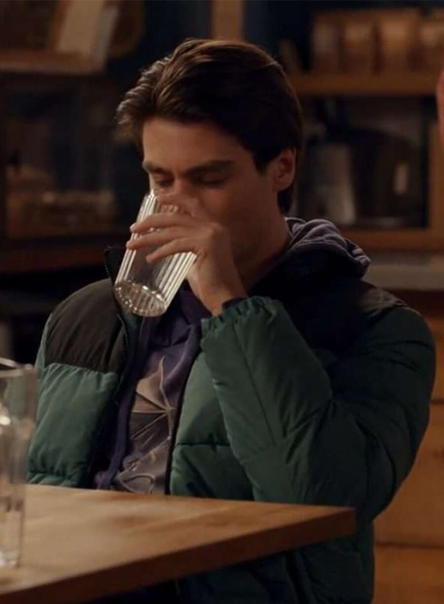 Ginny & Georgia Felix Mallard Marcus Green & Black Puffer Jacket
